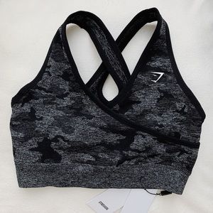 GYMSHARK CAMO SEAMLESS SPORTS BRA